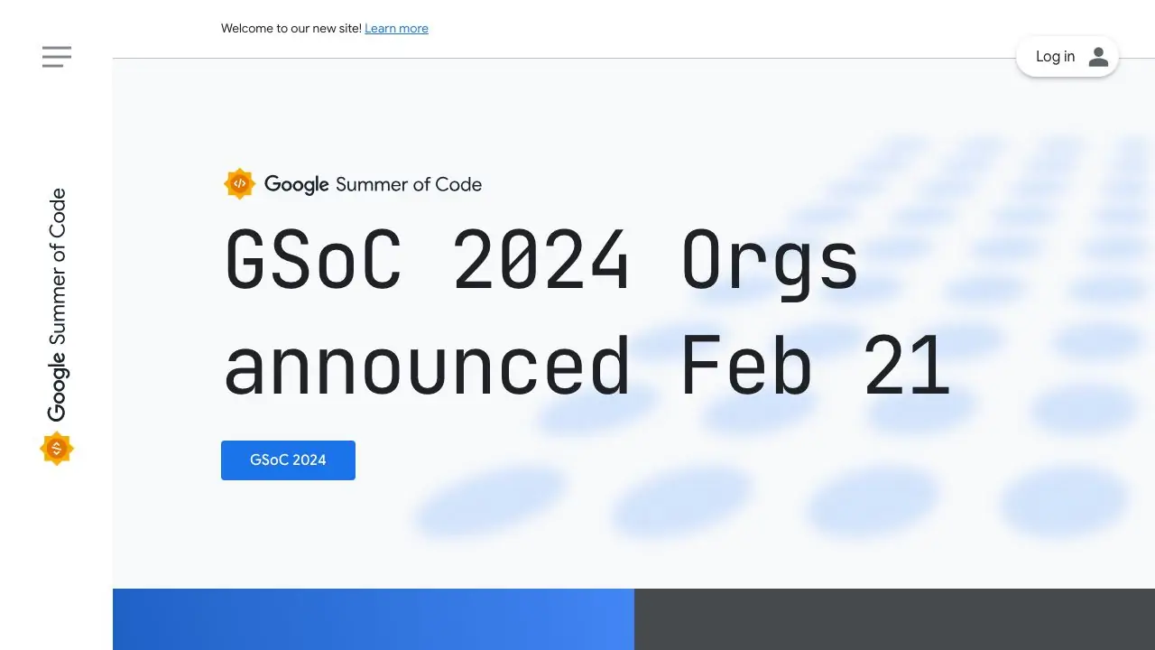 Screenshot of Google Summer of Code