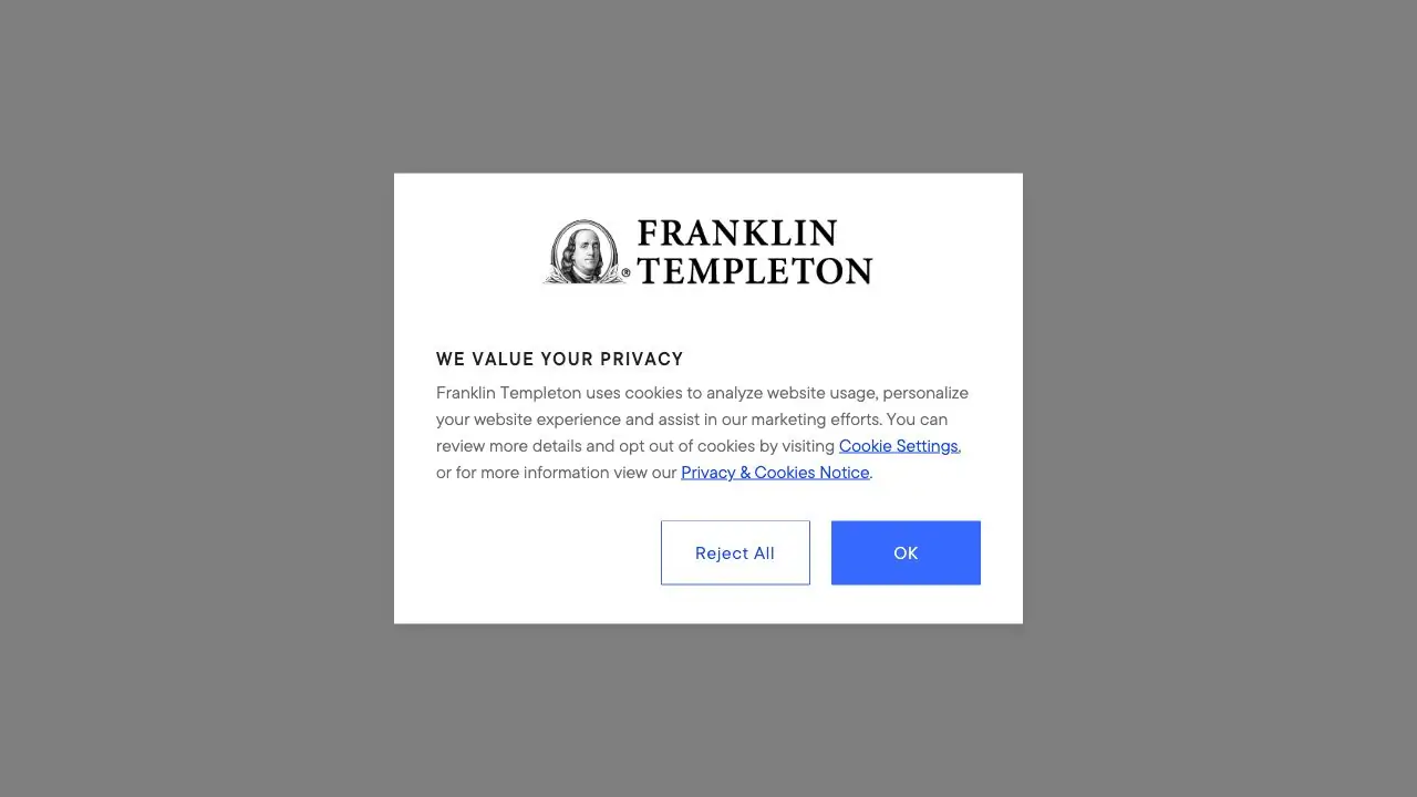 Screenshot of Franklin Templeton
