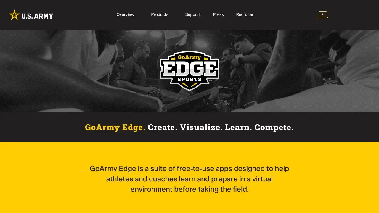 Screenshot of GoArmy Edge