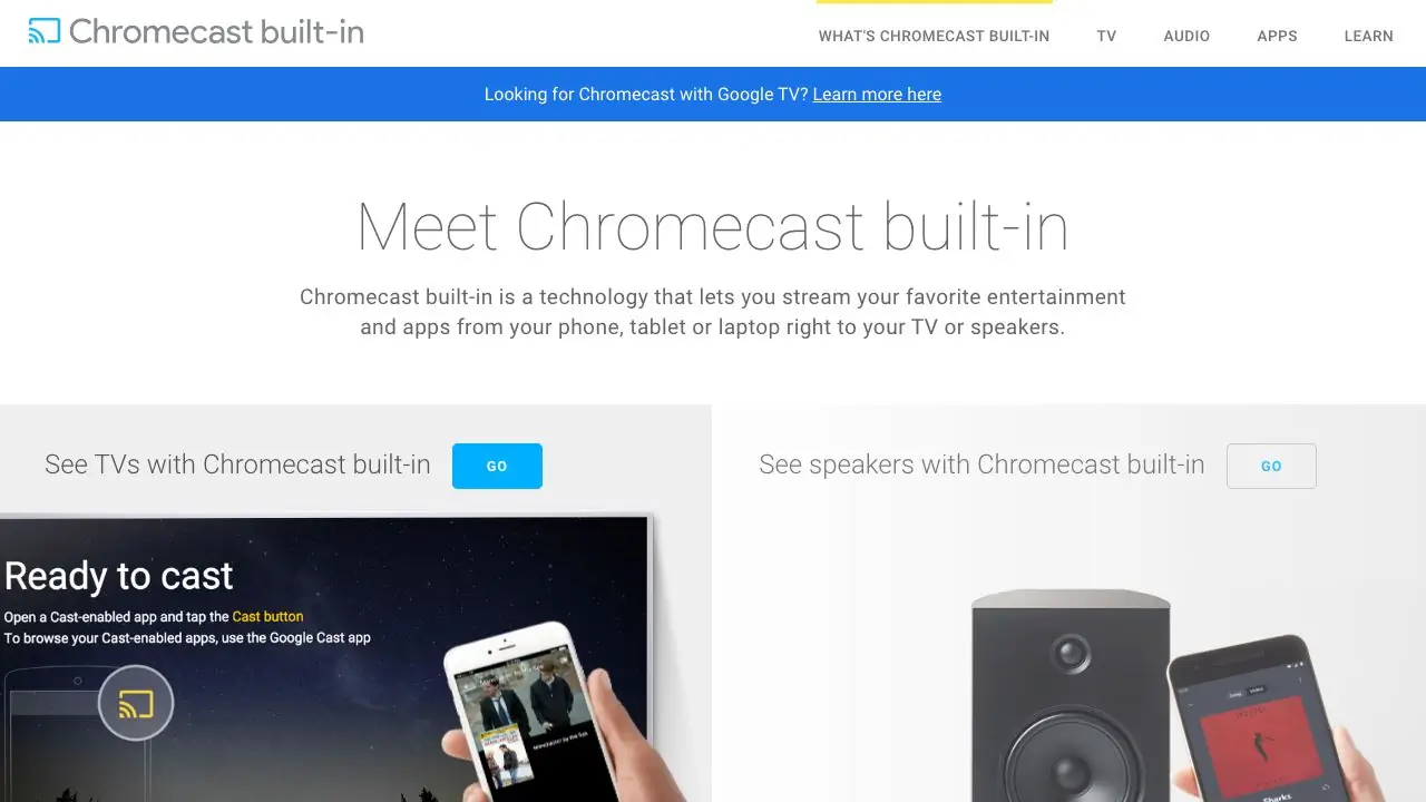 Screenshot of Google Chromecast